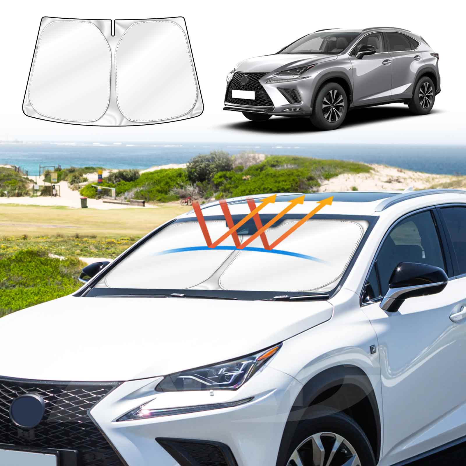 Lexus nx shop sunshade
