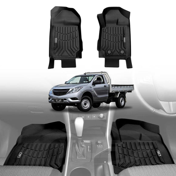 Floor Mats for Mazda BT-50 Single Cab UP UR 2011-2020 All-Weather Car Carpet Liners