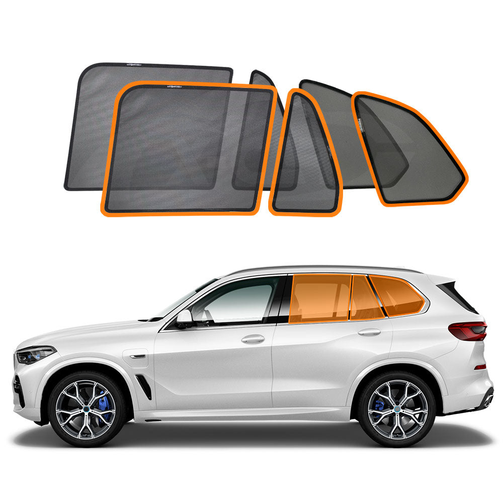 Satz Car Shades kompatibel mit BMW X5 (G05) 2018- (6-teilig