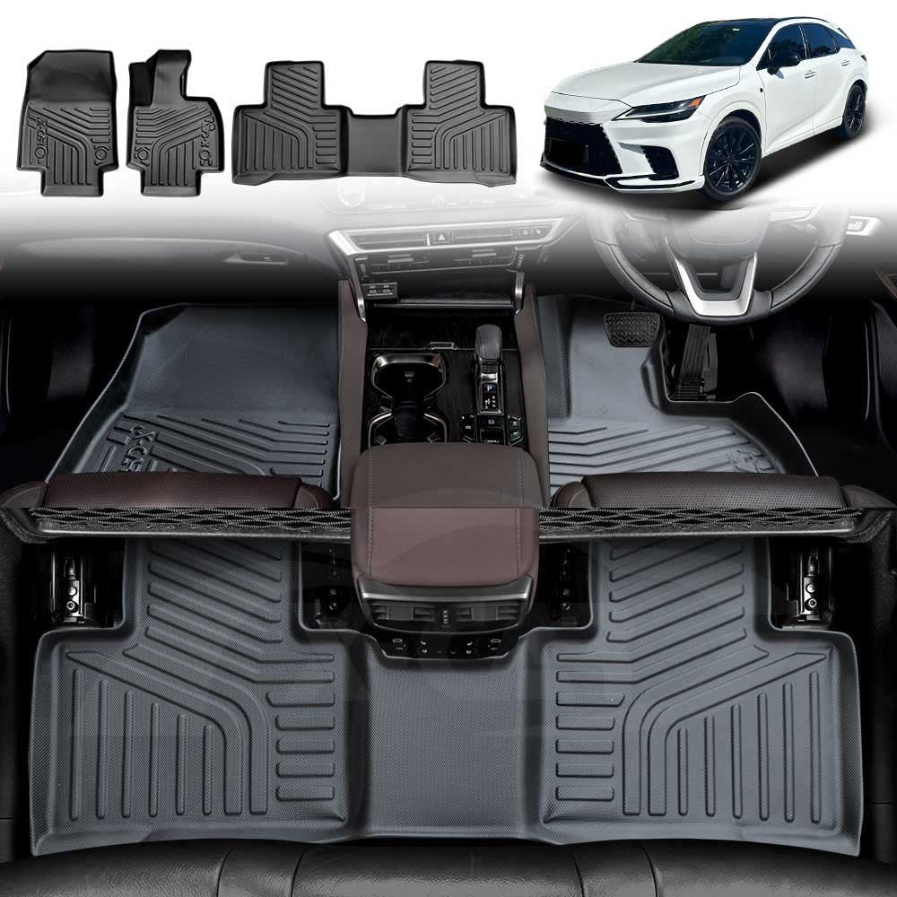 3D Floor Mats for Lexus RX350 RX350h RX500h 20222024 AllWeather