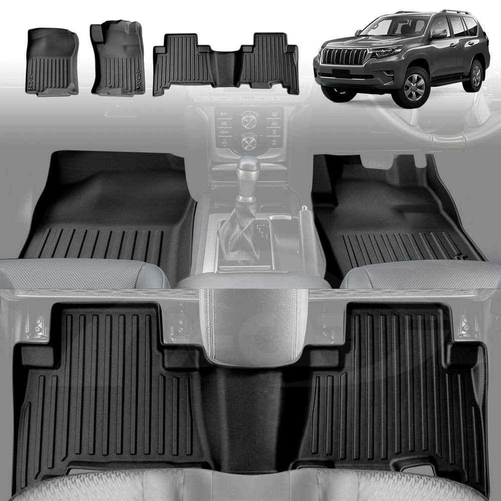 Floor Mats for Toyota Prado 150 Series 20092024 AllWeather 3D Liners