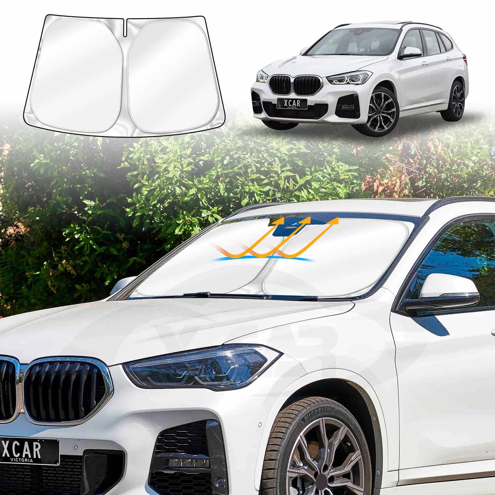 Windshield Sun Shade for BMW X1 F48 Series 2015-2022 | X-CAR