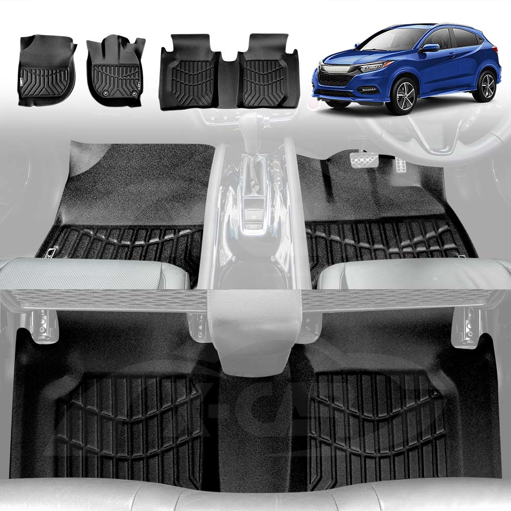 3D All-Weather Floor Mats for Honda HR-V HRV Vezel 2014-2021 | X-CAR