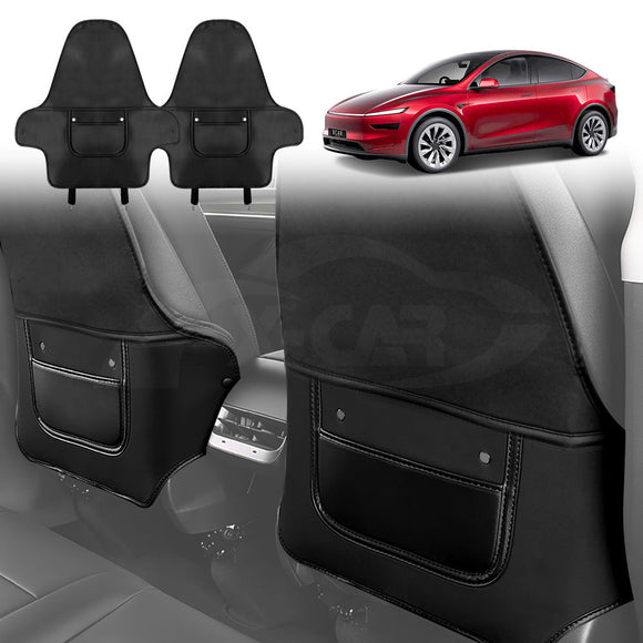 Tesla Model Y Juniper 2Pcs Seat Back Kick Mats 2025-Onwards
