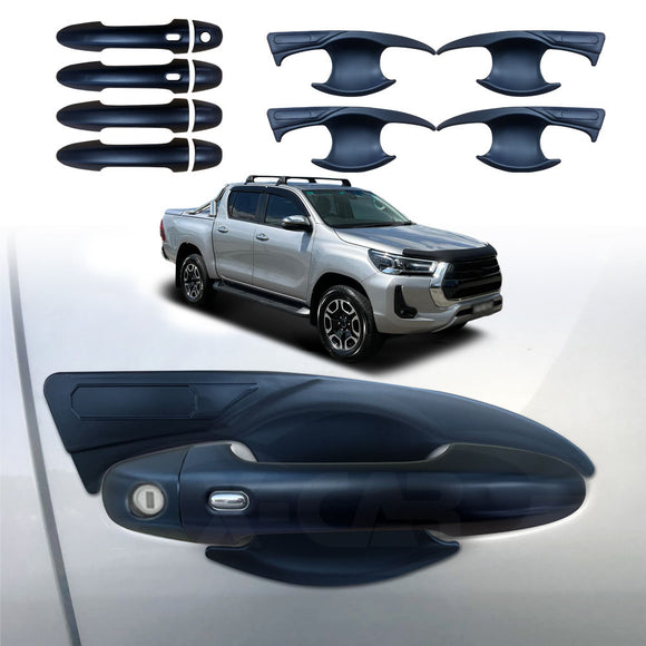Door Handles Bowl Inserts Cover for Toyota Hilux 2015-2025 Smart Keyless