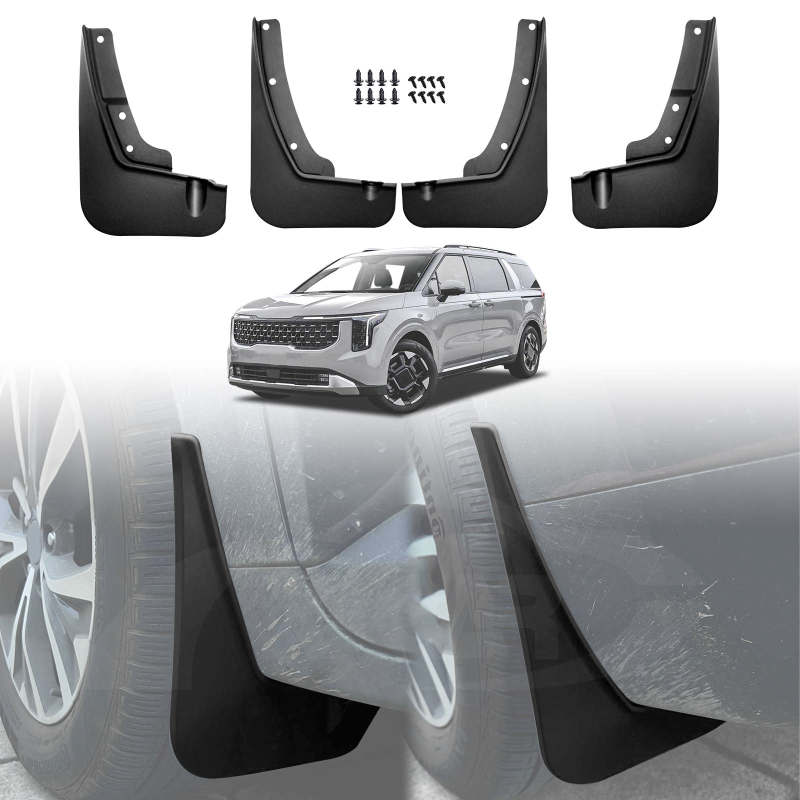 Mud Flaps for Kia Carnival KA4 Series 2020-2025 Mudguard