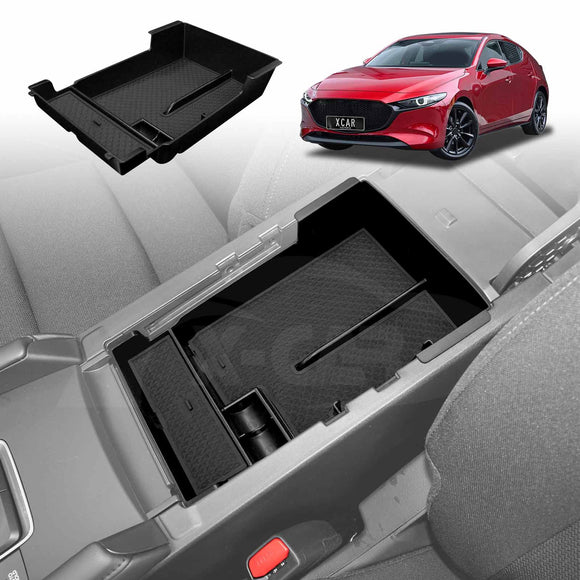 Glove Box Armrest Organizer Tray for Mazda 3 BP Series 2019-Onwards