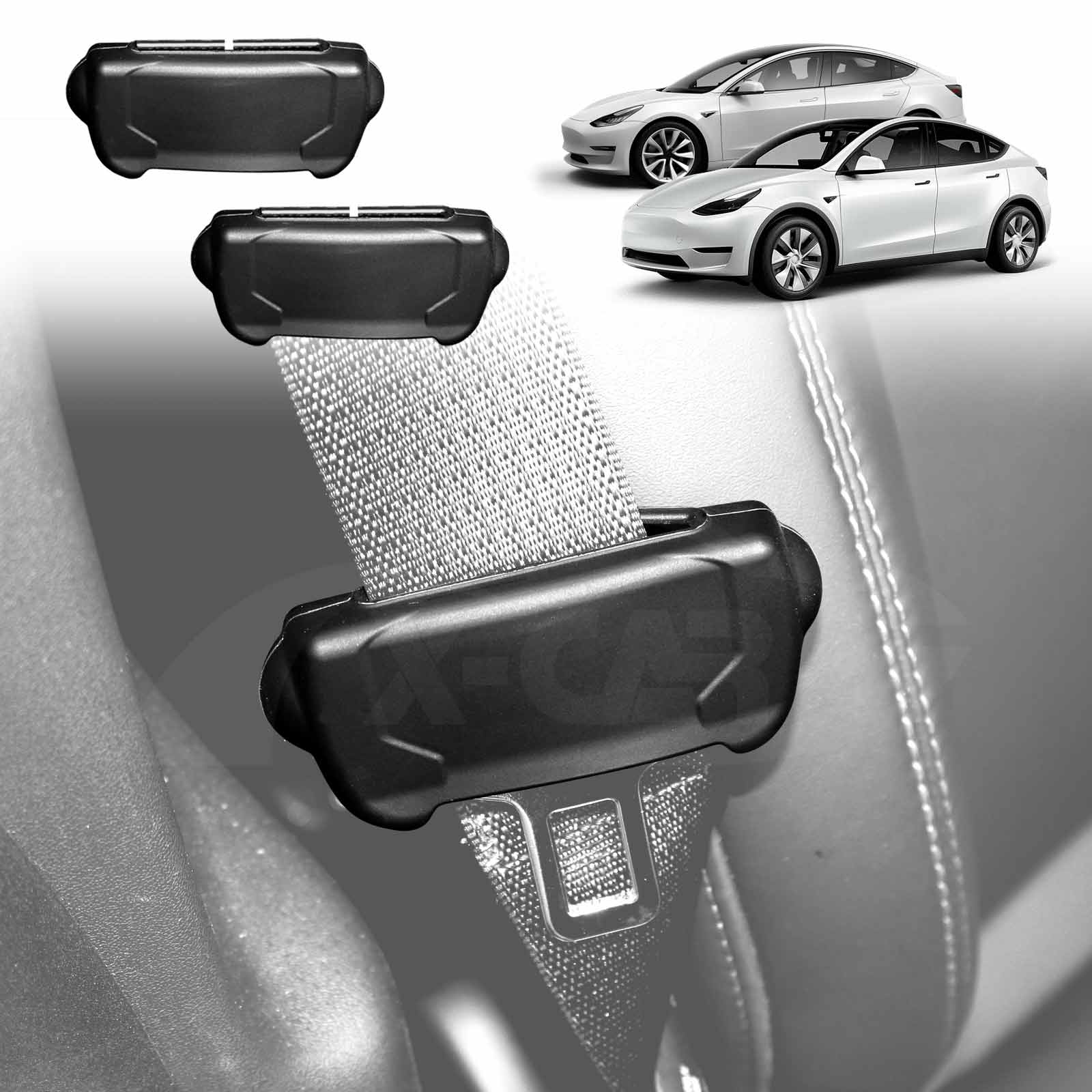 Car Seat Belt Buckle Protective Cover For Tesla Model 3 Y Interior 