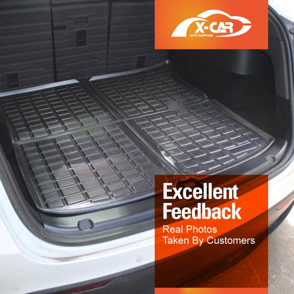 Tesla Model Y Interior Liners Set 3D All-Weather Cargo Mats 2022-2025