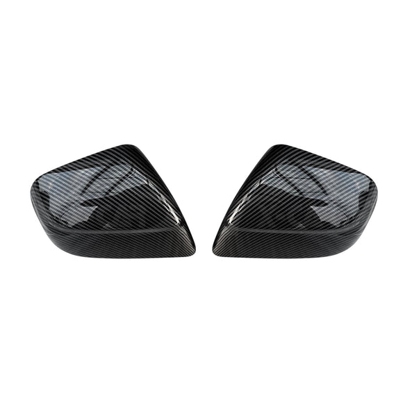 Rear View Mirror Trim Cover for Tesla Model Y Juniper 2025-Onwards Exterior Accessories Side Mirror Cap Carbon Fiber Style