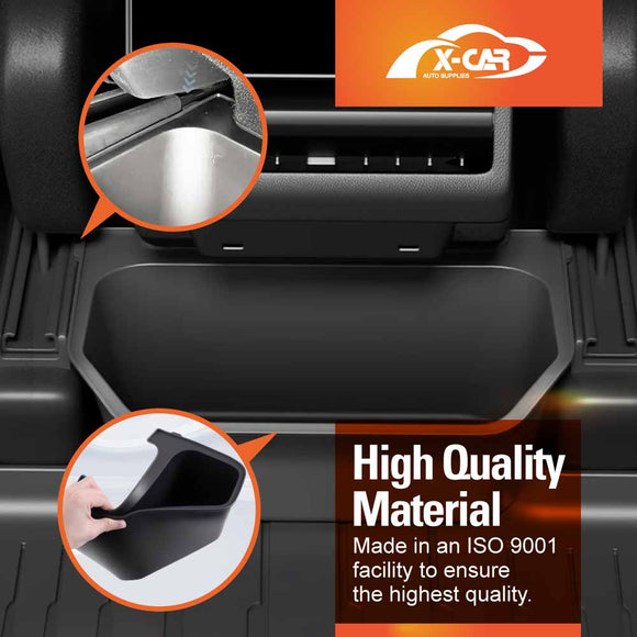 Rear Seat Storage Bin with Lid for Tesla Model Y Juniper 2025-Onwards