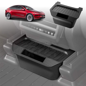 Rear Seat Storage Bin with Lid for Tesla Model Y Juniper 2025-Onwards