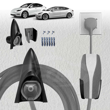 Charger Holder for Tesla Model Y/3/S/X Charging Cable Organizer Wall Mount Adapter Connector with Chassis Bracket - 0