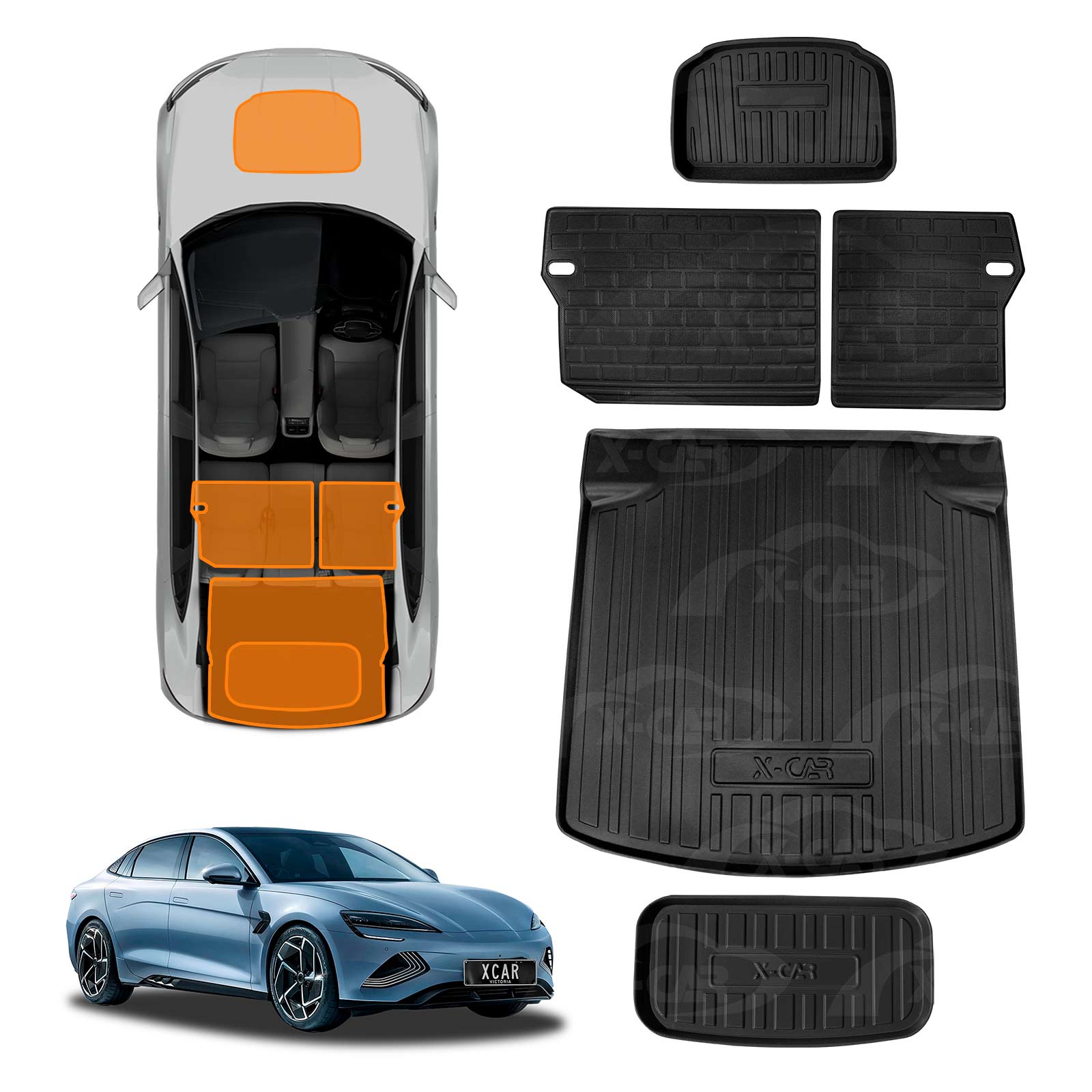 Kofferbakmat geschikt voor BYD Seal U - 2024-heden - Luxury
