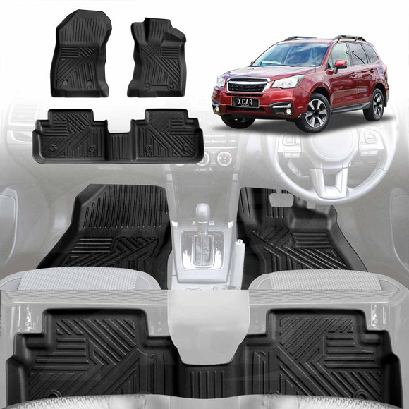 Floor Mats for Subaru Forester 2012-2018 Auto All Weather Liners