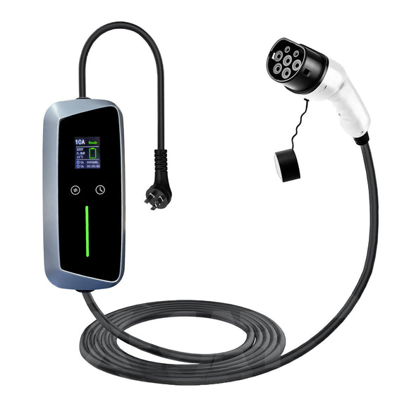 Type 2 Portable EV Charger 10 Amp 2.4KW for Volvo C40 EX30 EX40 XC40 XC60 XC90