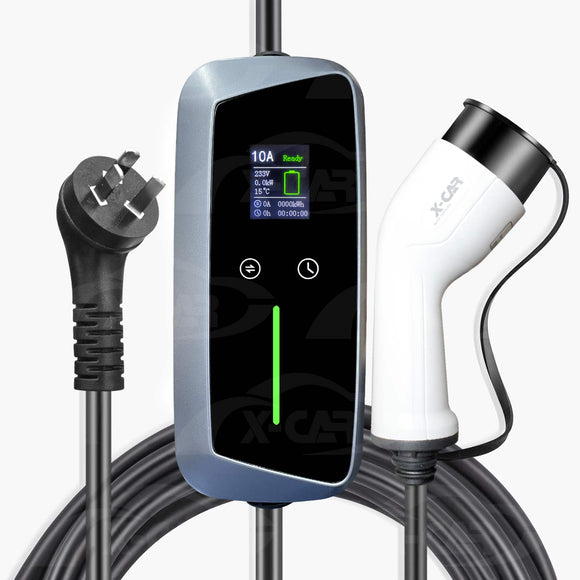 Type 2 Portable EV Charger 10 Amp 2.4KW for Volvo C40 EX30 EX40 XC40 XC60 XC90