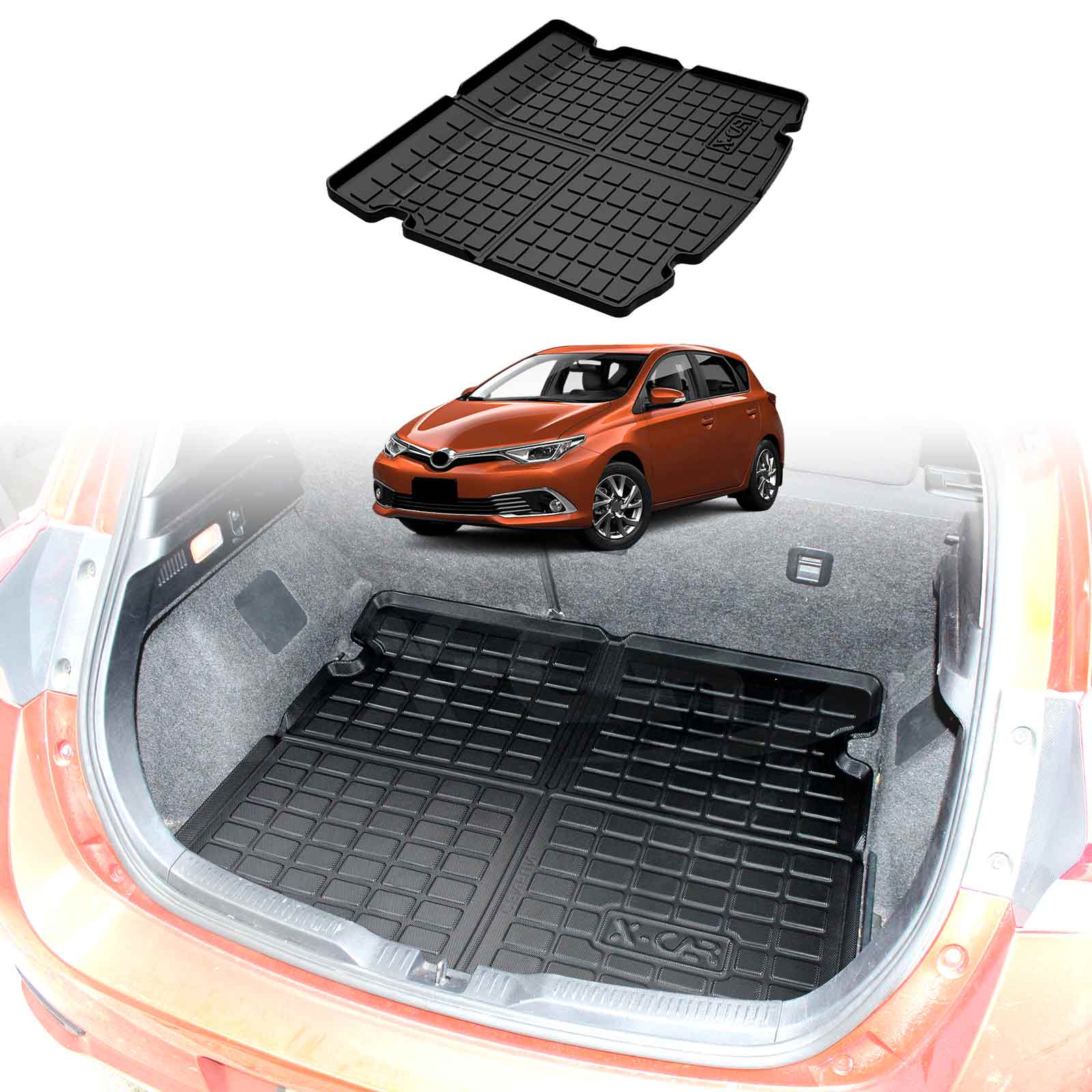 Car Mat Car Boot Mat Car Mat Carpet Cargo Liner Cargo Mat Trunk Liner Tray  Floor Mat Cargo Liner for Toyota Yaris Hatchback 2014 2015 2016 2017 2018