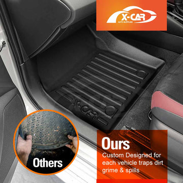 3D Floor Mats for Toyota Corolla Hatchback Auto 2018-Onwards All-Weather Car Liners - 0