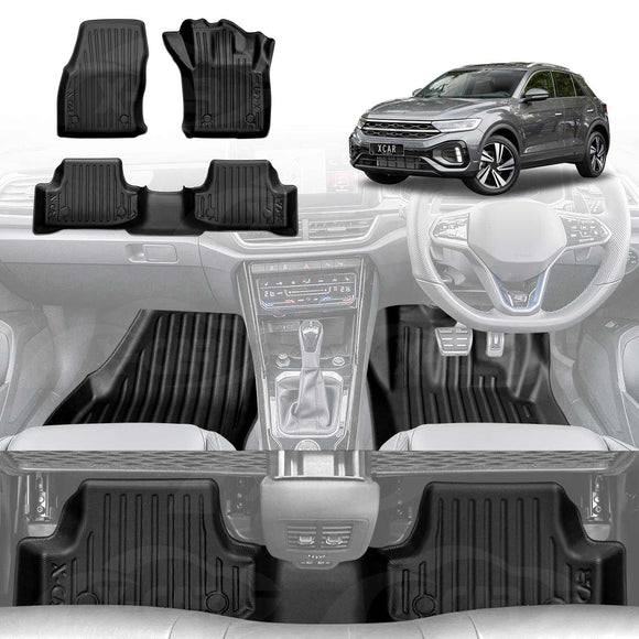 3D Floor Mats foVolkswagen VW T-Roc 2020-Onwards All-Weather Car Liners