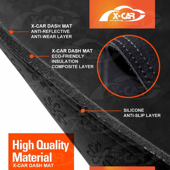 Dash Mat for Toyota HiAce Van 2019-Onwards Non-Slip Microfiber Pad Cover