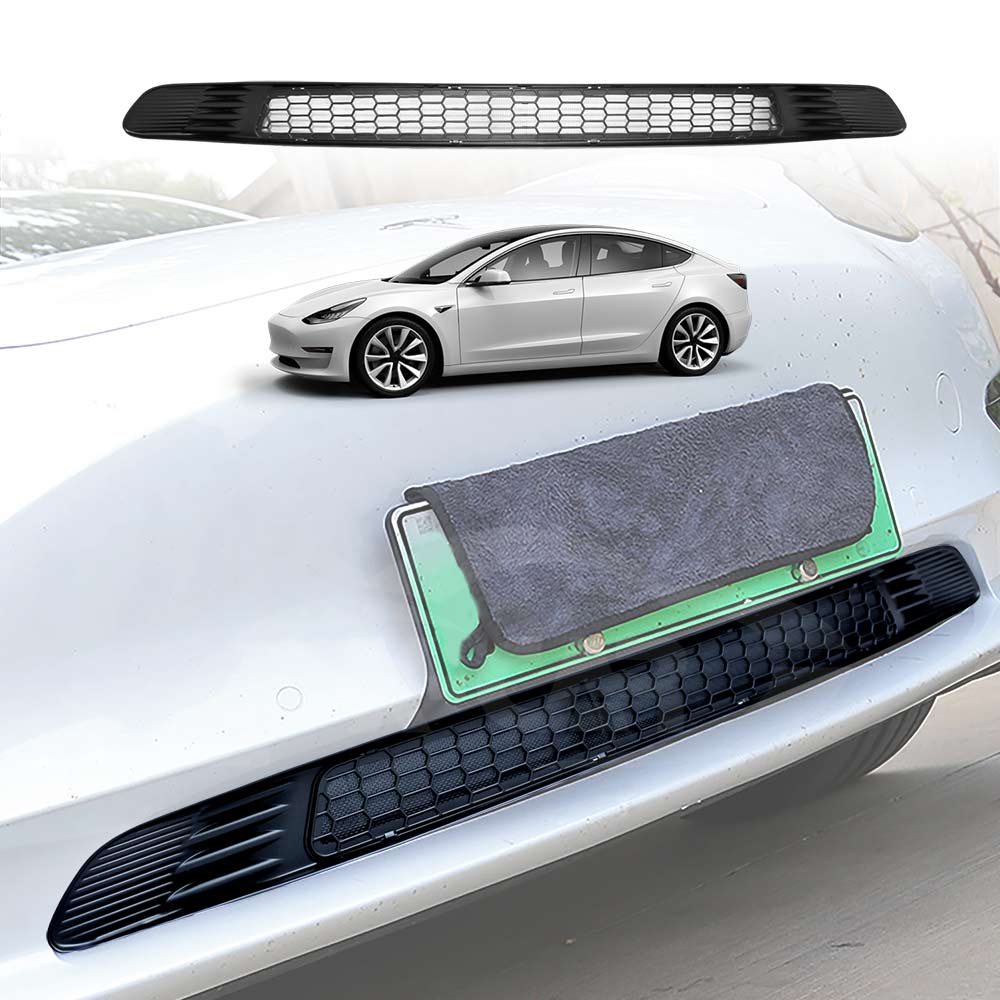 Lower Front Bumper Grille Mesh Insert For 2017-2022 Tesla Model 3 – Direct Replacement