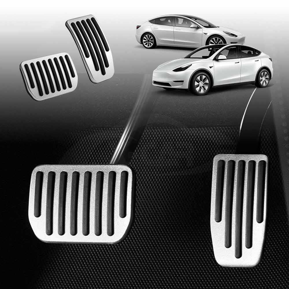 tesla model 3 pedale Tesla Model 3 Model Y Performance Foot Pedals Pads Cover Aluminum Non-Slip Anti-Slip Accelerator Brake Accessories