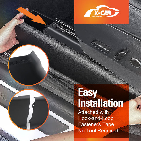 Tesla Model Y 2022-2025 Seat Slide Rail Anti-Kick Guards Protector Covers