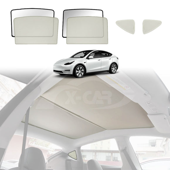 Glass Roof Sun Shade For Tesla Model Y 2022-2025