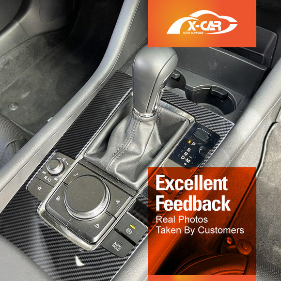 Gear Box Shifter Frame for Mazda 3 BP 2019-2025 Carbon Fiber Style