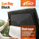Rear Window Sun Shades for Toyota RAV4 6th Gen 2026-Onwards Zipper Dual Layer Blind-3