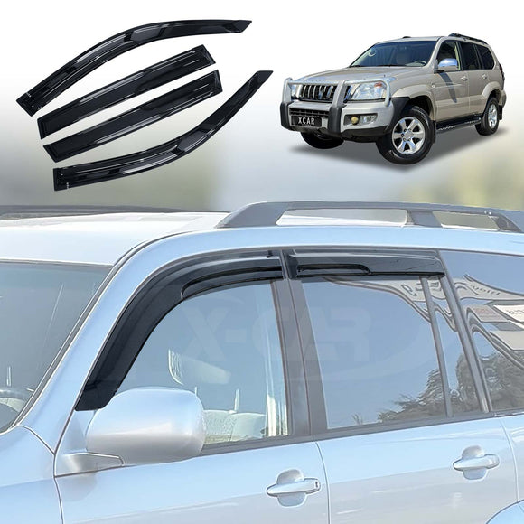 WeatherShields for Toyota LandCruiser Prado 120 Series 2003-2009 Car Weather Shields Wind Deflectors Sun Visors
