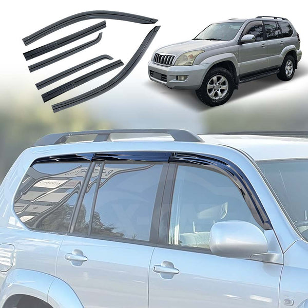 WeatherShields for Toyota LandCruiser Prado 120 Series 2003-2009 Car Weather Shields Wind Deflectors Sun Visors