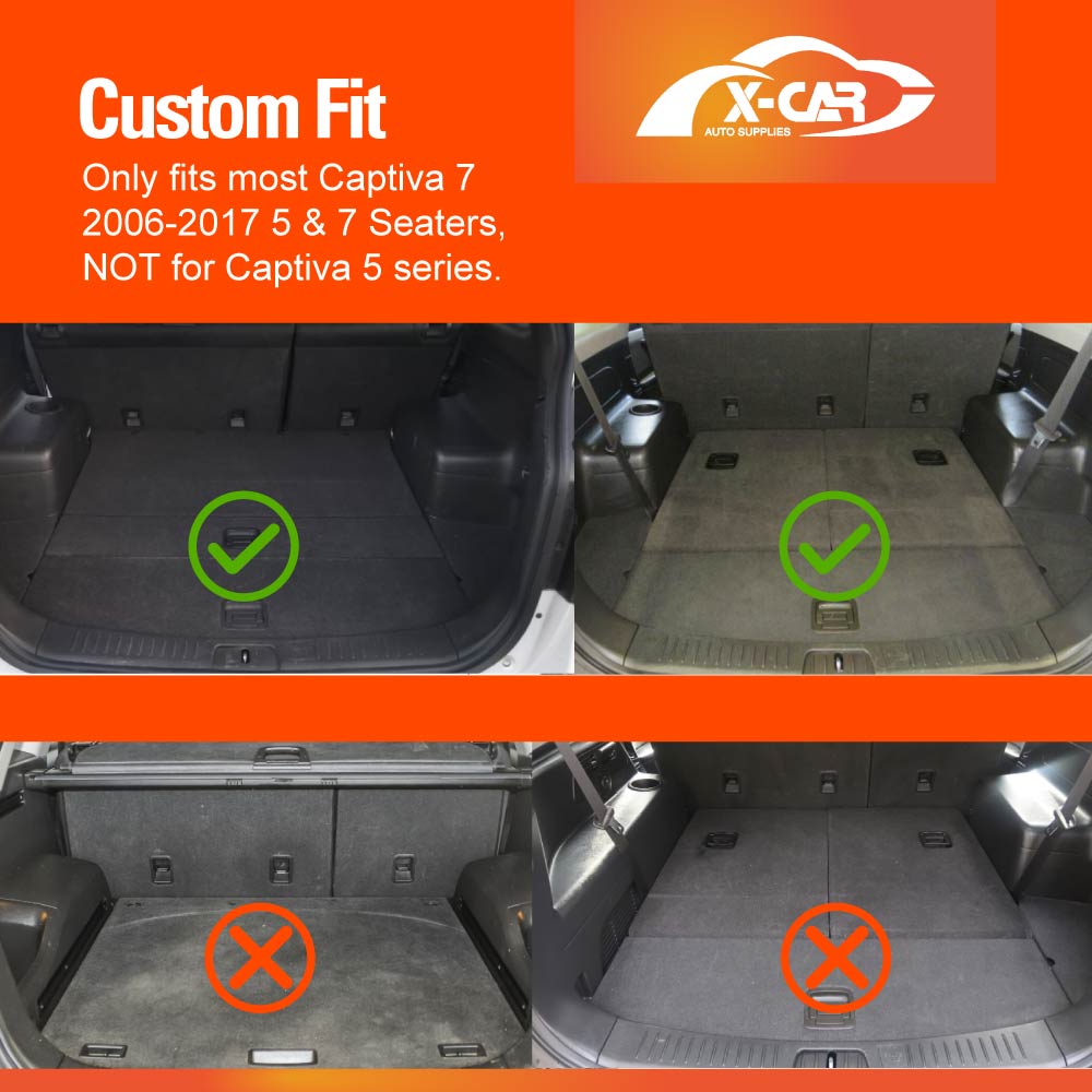 Boot Liner for Holden Captiva 2006-2017 Heavy Duty All Weather Cargo - 0