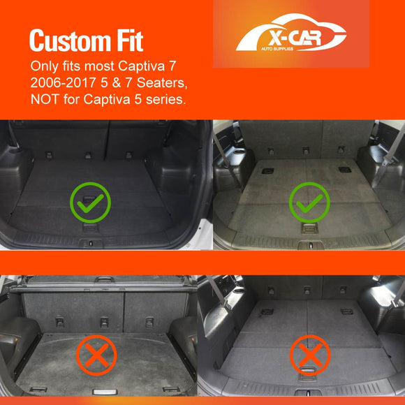 Boot Liner for Holden Captiva 2006-2017 Heavy Duty All Weather Cargo