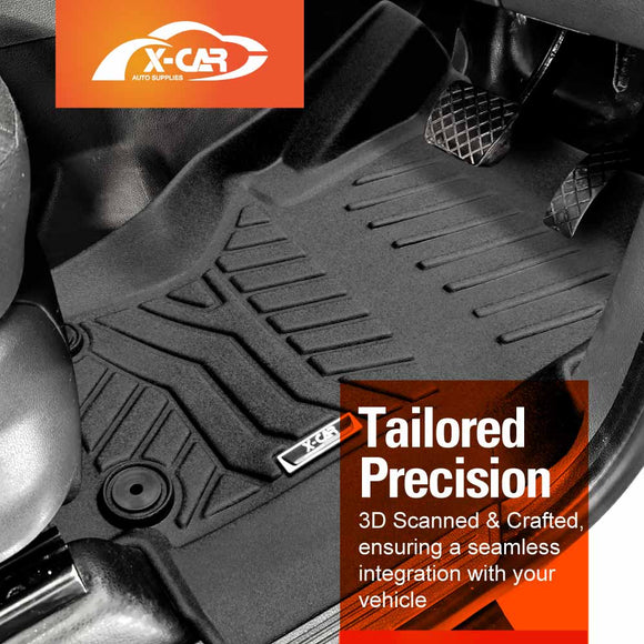 3D Floor Mats for Volkswagen Amarok Single Cab 2009-2022 All-Weather Car Liners