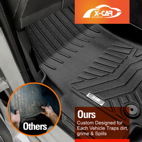 3D Floor Mats for Volkswagen Amarok Single Cab 2009-2022 All-Weather Car Liners