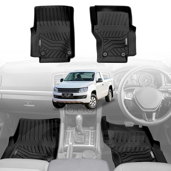 3D Floor Mats for Volkswagen Amarok Single Cab 2009-2022 All-Weather Car Liners