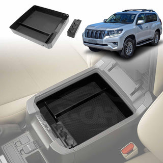 Armrest Organizer Tray for Toyota Prado 150 Series 2009-2024 Storage Box Accessories