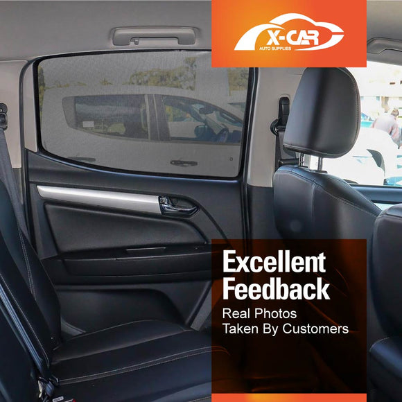 Rear Window Sun Shades for Holden Colorado 2012-2020