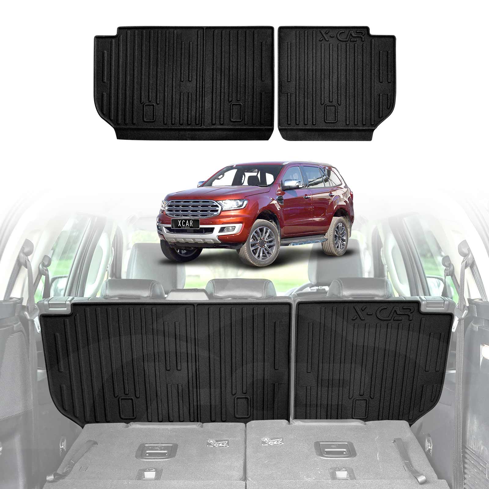 Boot Liner / Back Seat Protector for Ford Everest 2022-2025 Cargo Trunk Mat