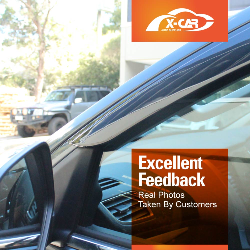 Weathershields for Mitsubishi Pajero Sport 2015-2025 Car Weather Shields Wind Deflectors Sun Visors