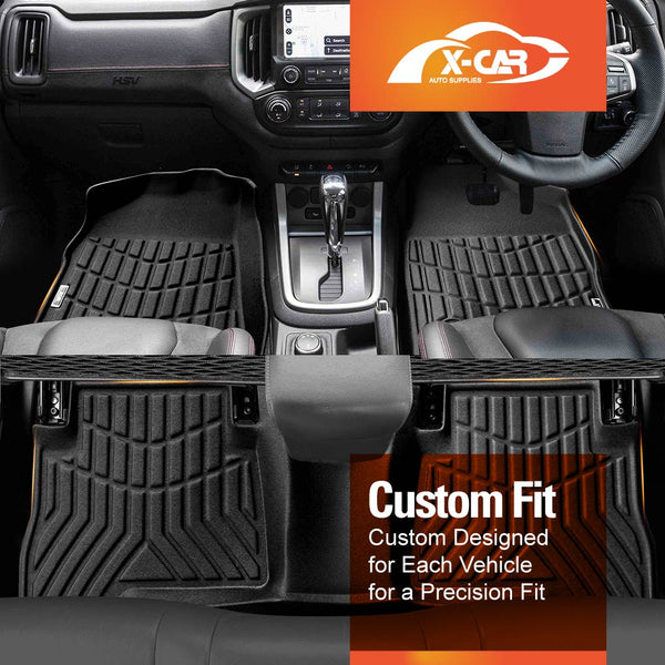 3D All-Weather Floor Mats for Holden Colorado Dual Cab 2012-2020