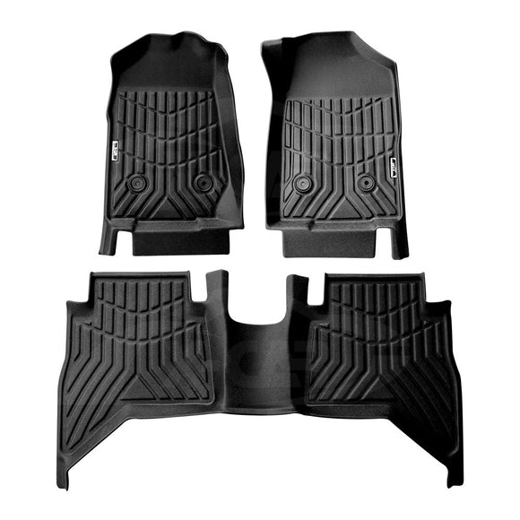 3D Floor Mats for Holden Colorado Dual Cab 2012-2020 All-Weather Car Liners