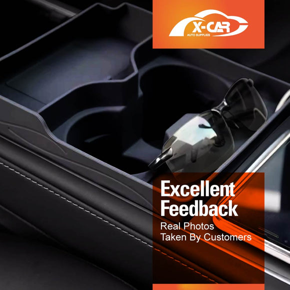 Tesla Model 3 2017-2023 and Model Y 2021-2025 Center Console Cup Holder Insert Tray