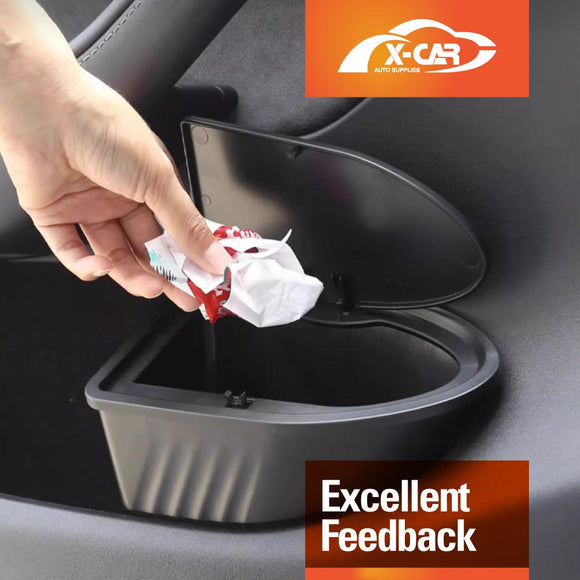 Tesla Model Y 2021-2025 Front Door Side Trash Can with Lid Storage Bin Set of 2