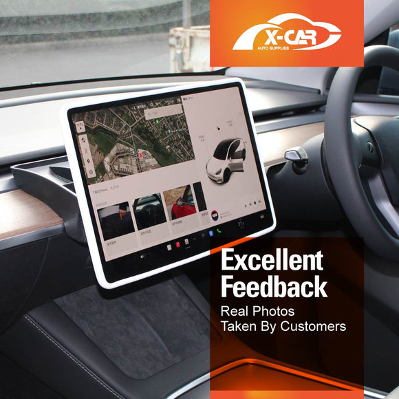 Tesla Model Y Juniper Screen Protector Rearview Mirror Frame Protection Silicone Cover 2025-Onwards