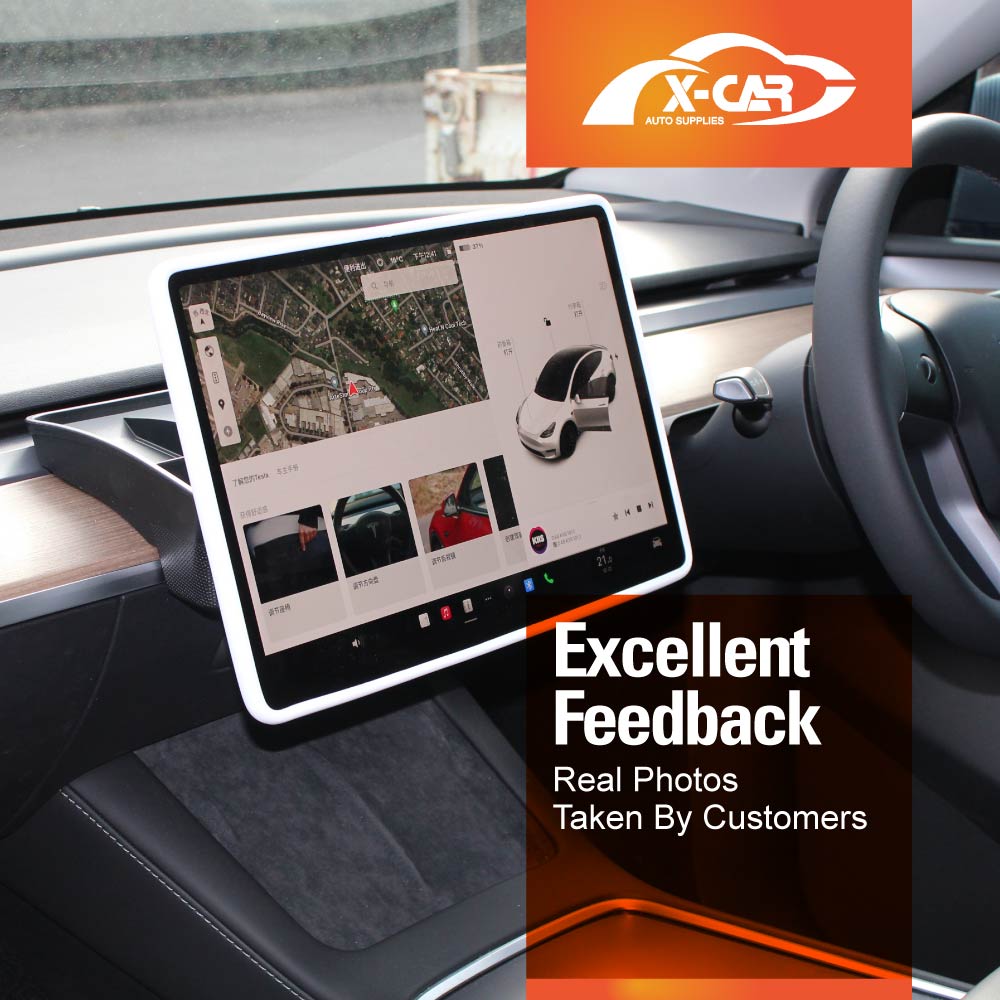 Tesla Model 3 Highland Screen Protector Rearview Mirror Frame Protection Silicone Cover 2023-2025