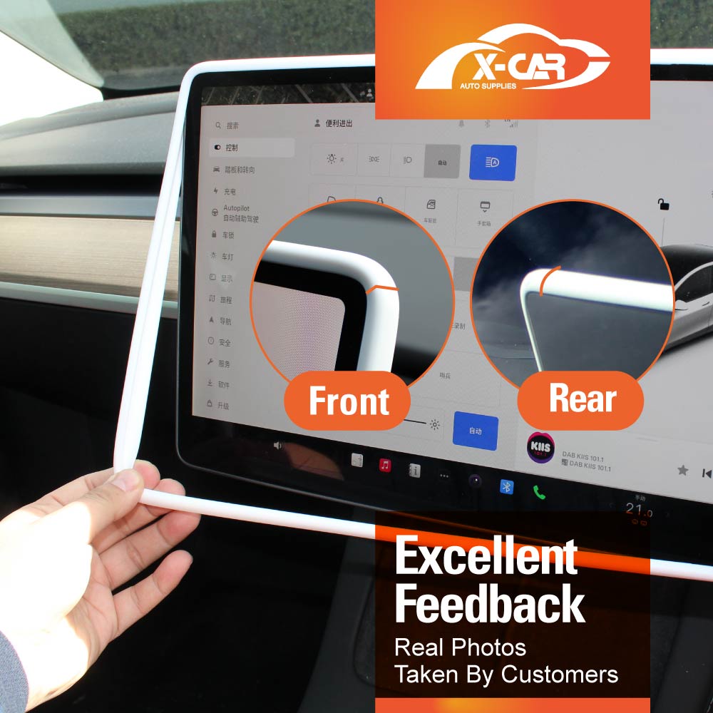 Tesla Model 3 Highland Screen Protector Rearview Mirror Frame Protection Silicone Cover 2023-2025