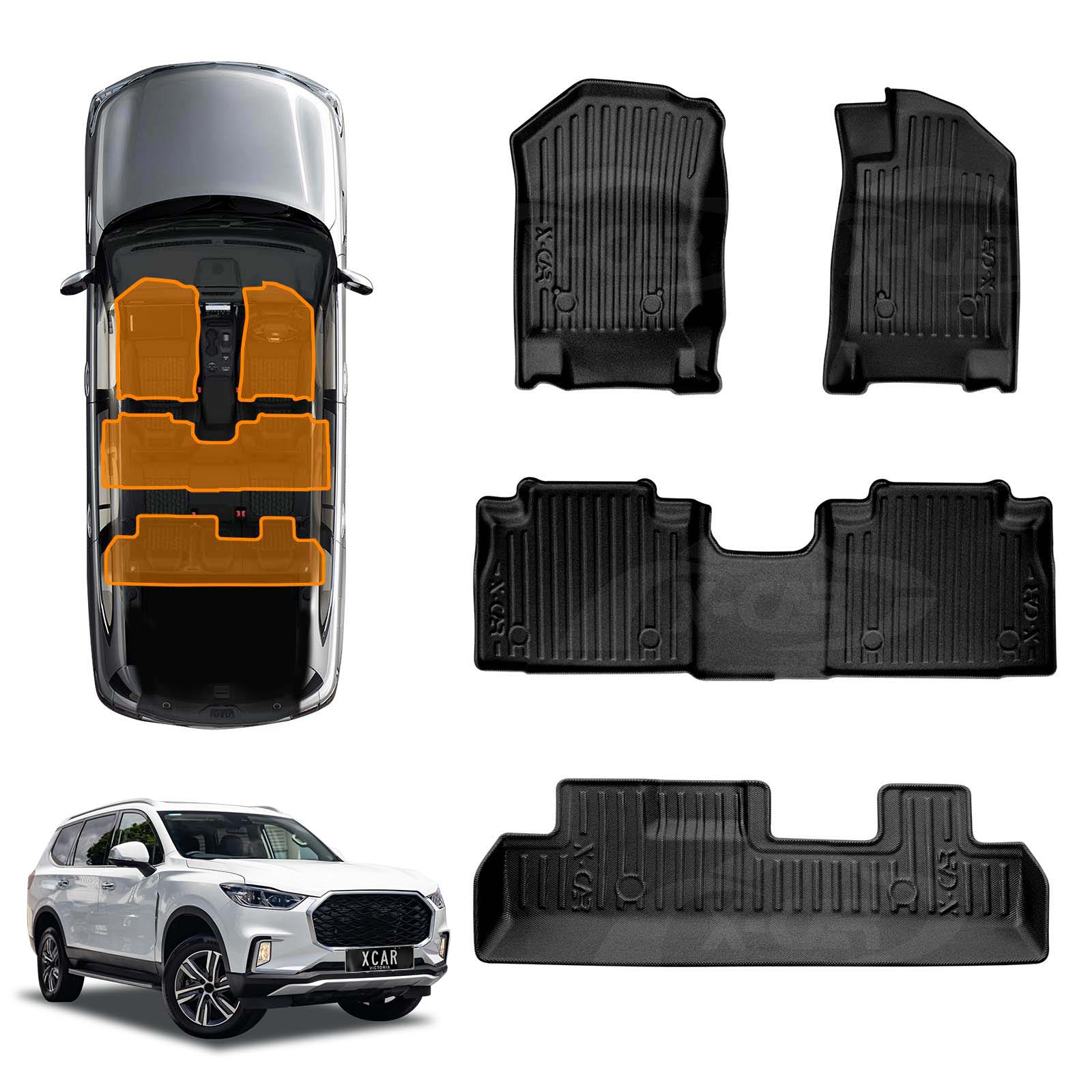 3D Floor Mats for LDV D90 2017-2024 All-Weather Car Liners